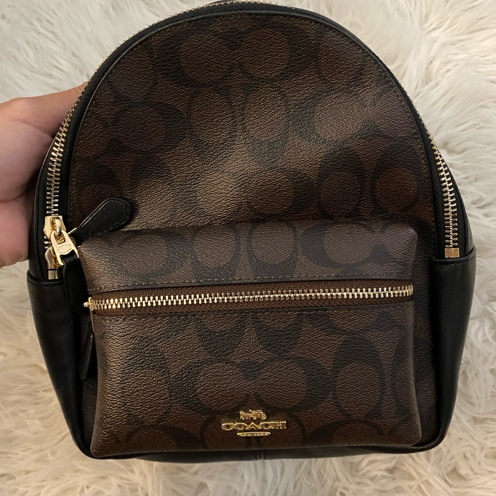 Coach mini backpack (never worn)